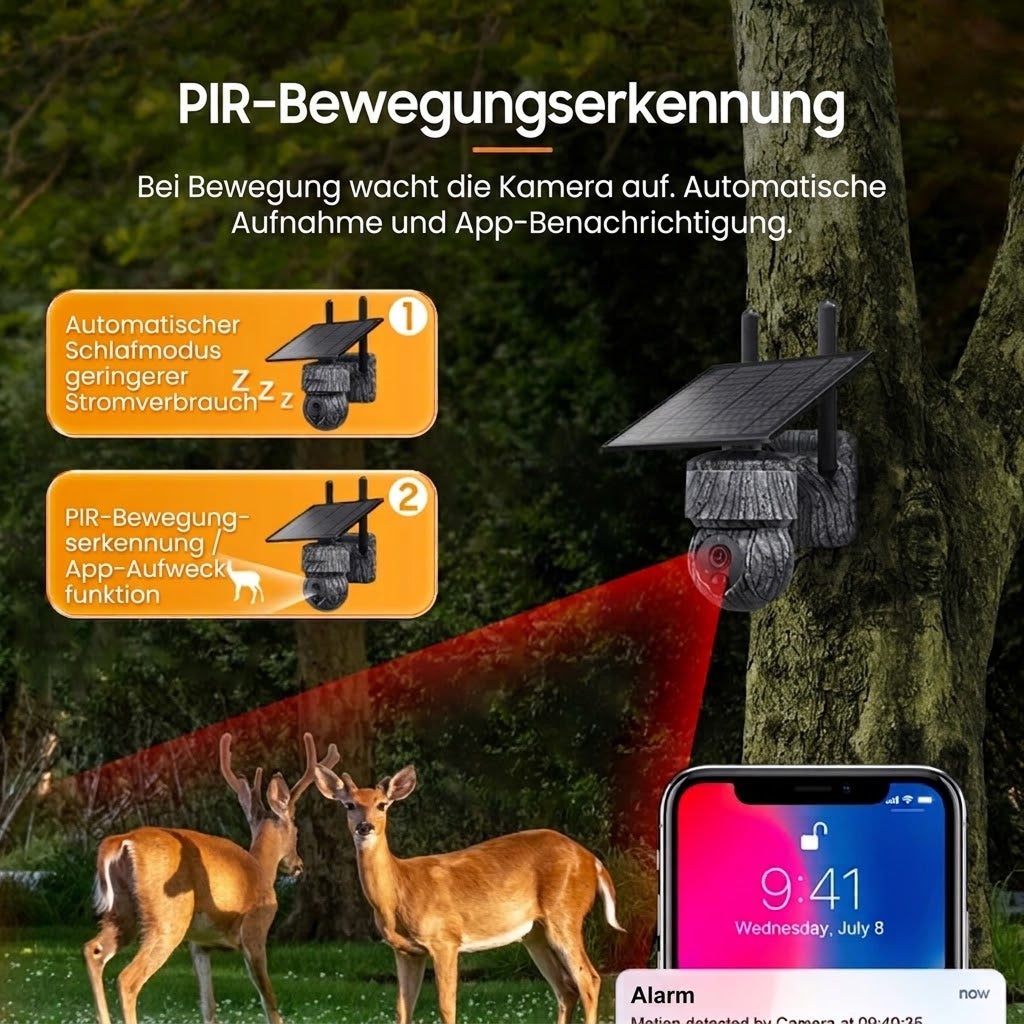 AstroHaw 4K Kamerafalle & Wildkamera mit No-Glow